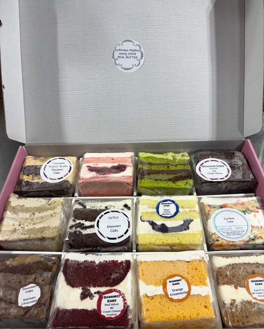 Gourmet Cakes- Assorted 12 Pack