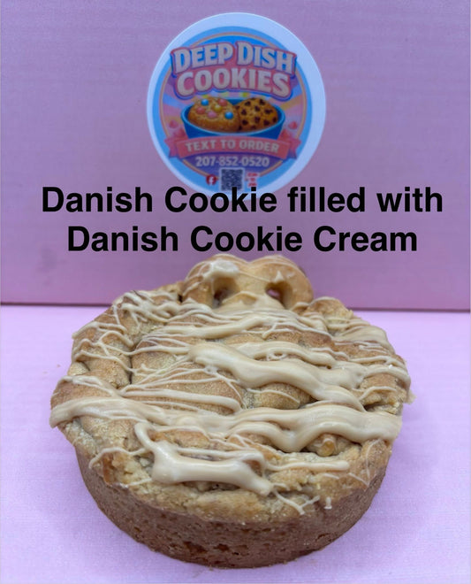 Danish Cookie Filled with Danish Cookie Cream