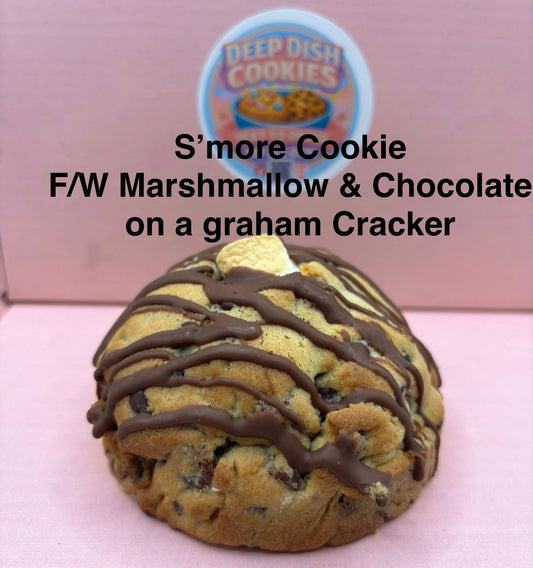 S'more Cookie filled with Marshmallow, Chocolate, Graham Cracker