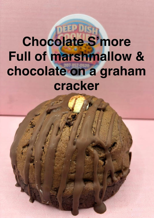 Chocolate S'more filled with Marshmallow Chocolate on a Graham Cracker