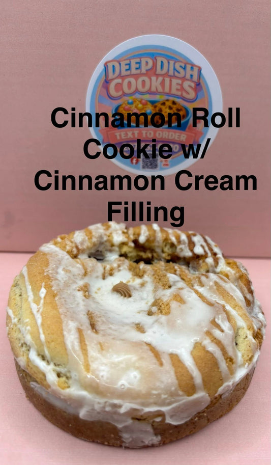 Cinnamon Roll Cookie w/ Cinnamon Cream Filling