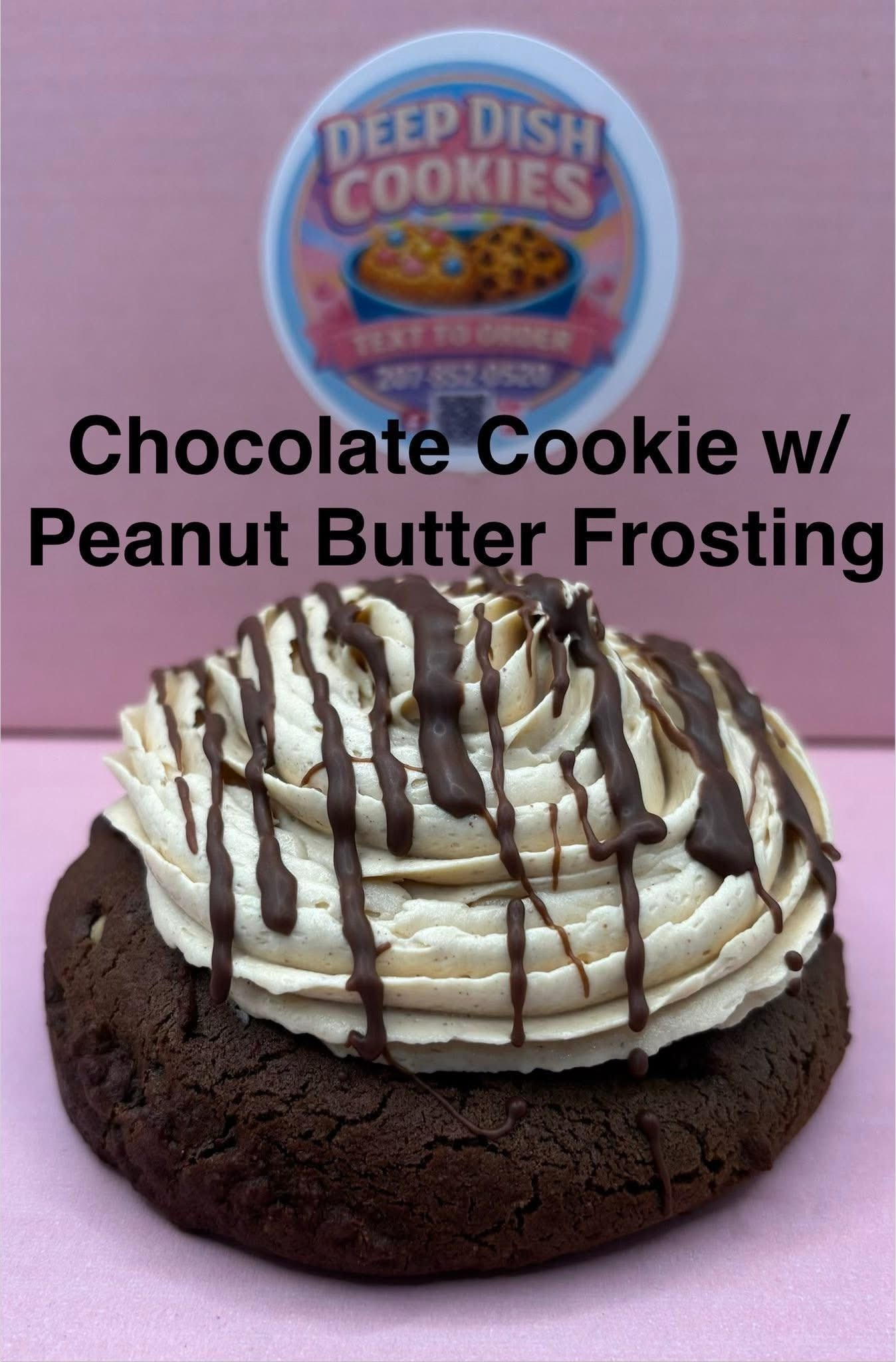 Chocolate Cookie w/ Peanut Butter Frosting