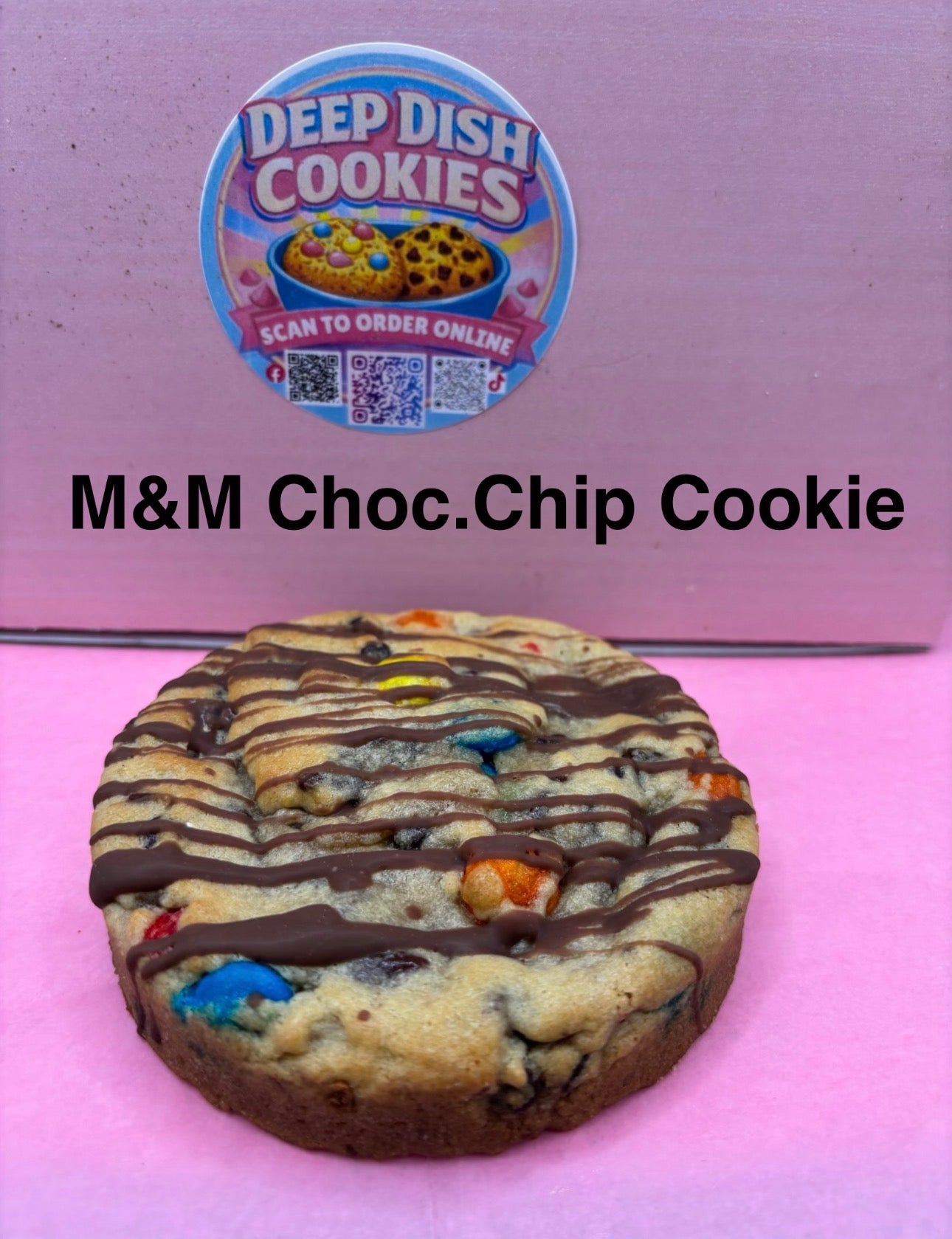 M&M Chocolate Chip Cookie