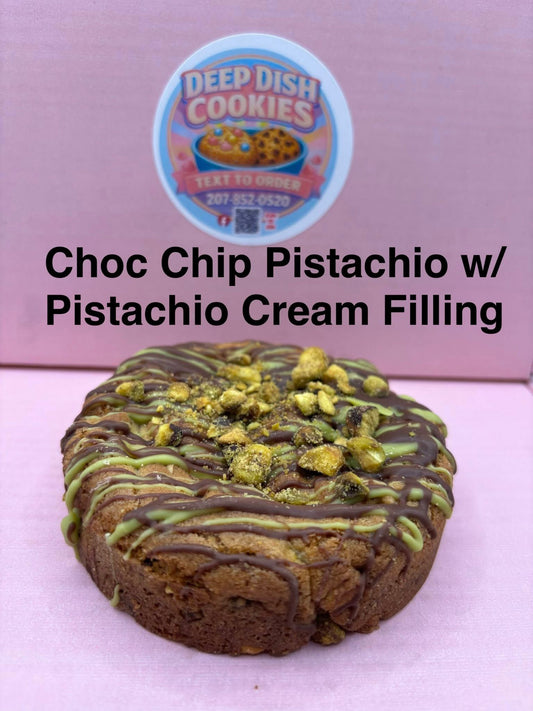 Chocolate Chip Pistachio W/ Pistachio Cream Filling
