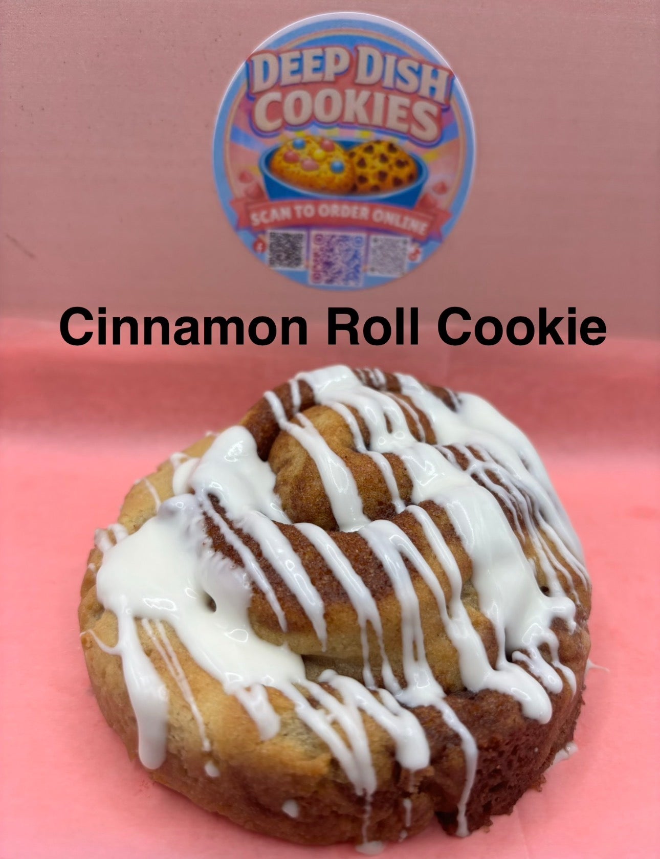 Cinnamon Roll Cookie w/ Cinnamon Cream Filling