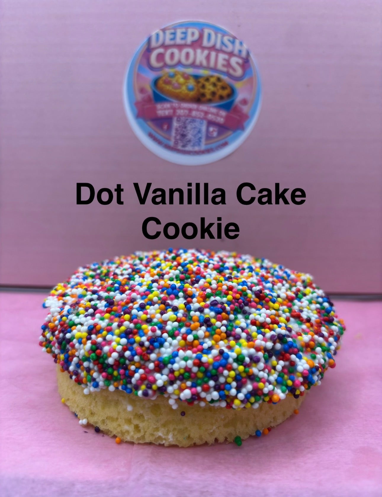 Dot Vanilla Cake Cookie