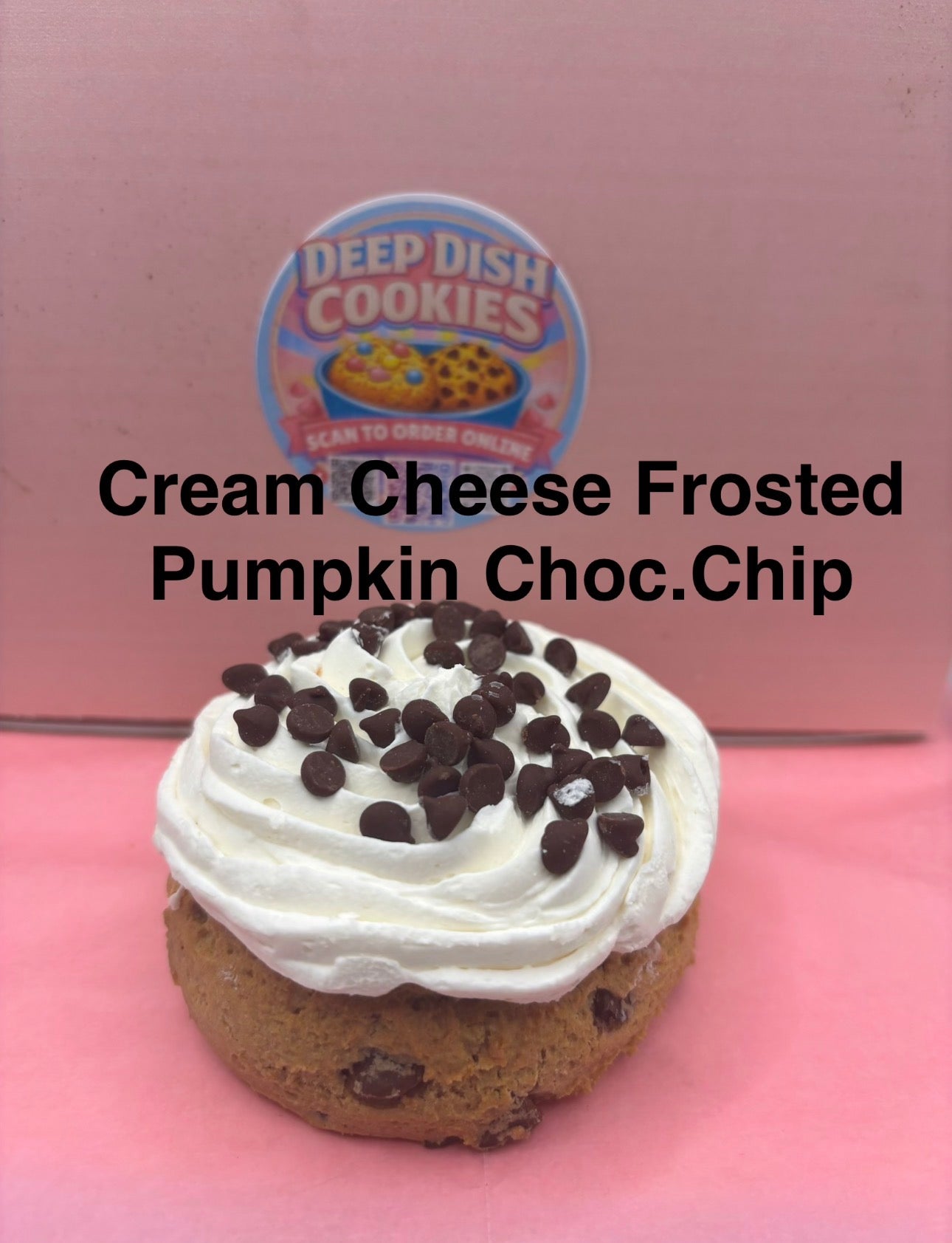 Cream Cheese Frosted Pumpkin Choc Chip