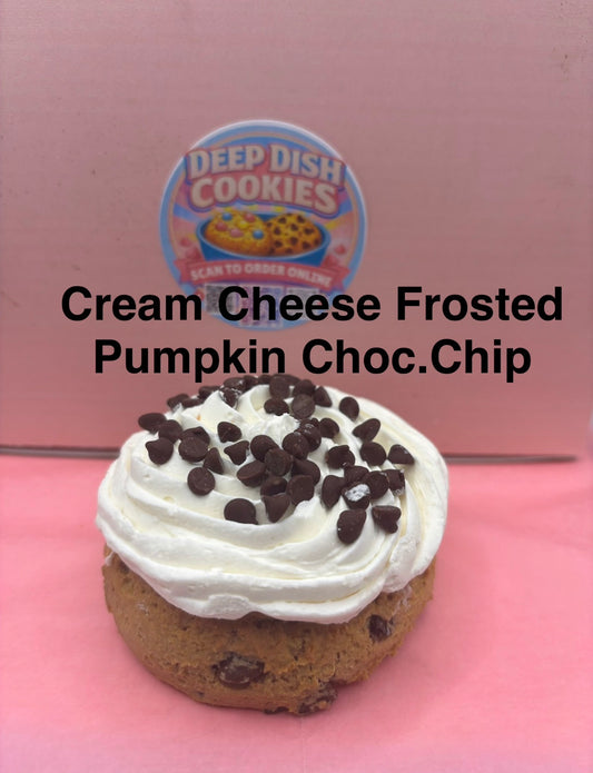Cream Cheese Frosted Pumpkin Choc Chip
