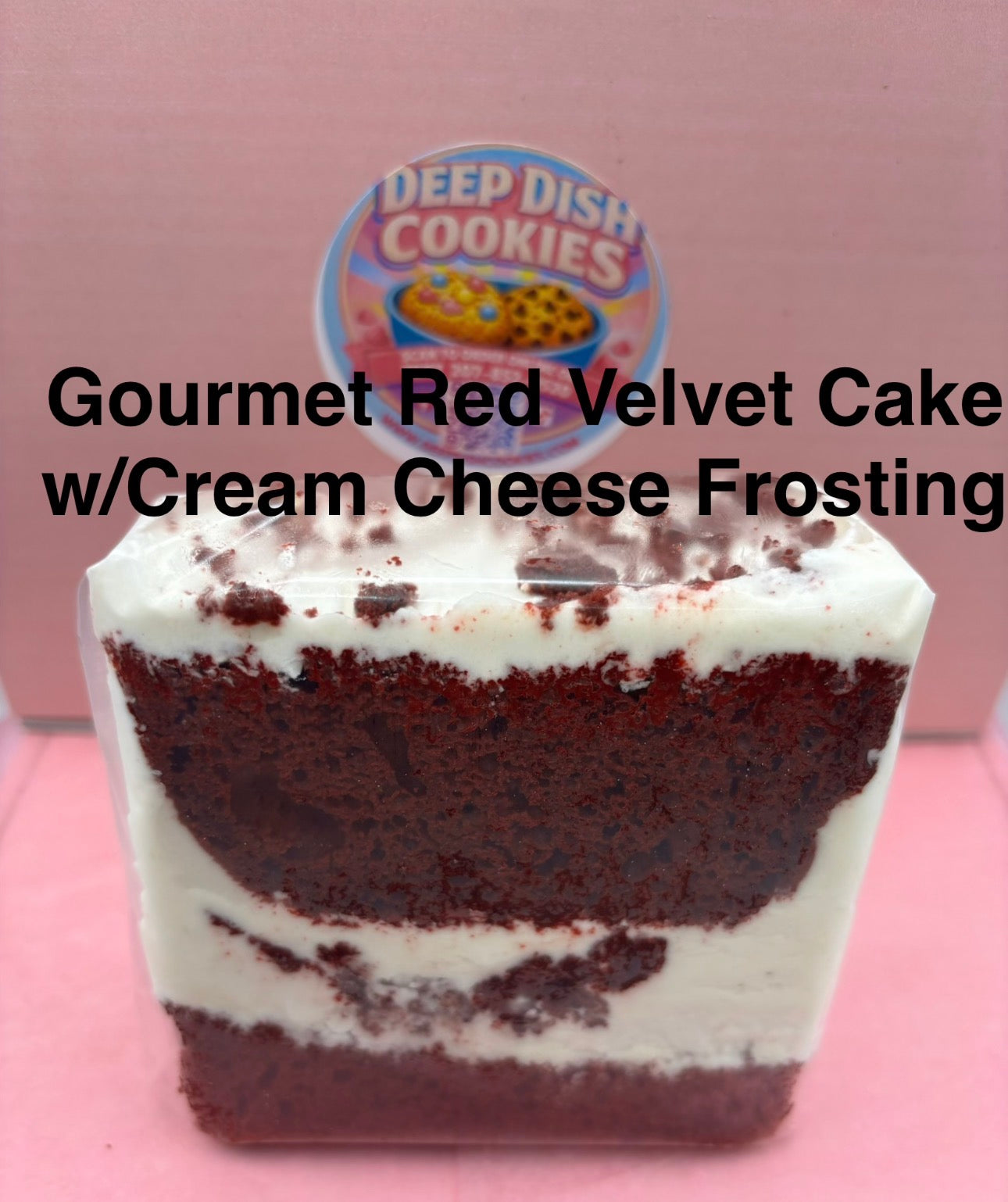 Gourmet Cake - Red Velvet w/ Cream Cheese Frosting