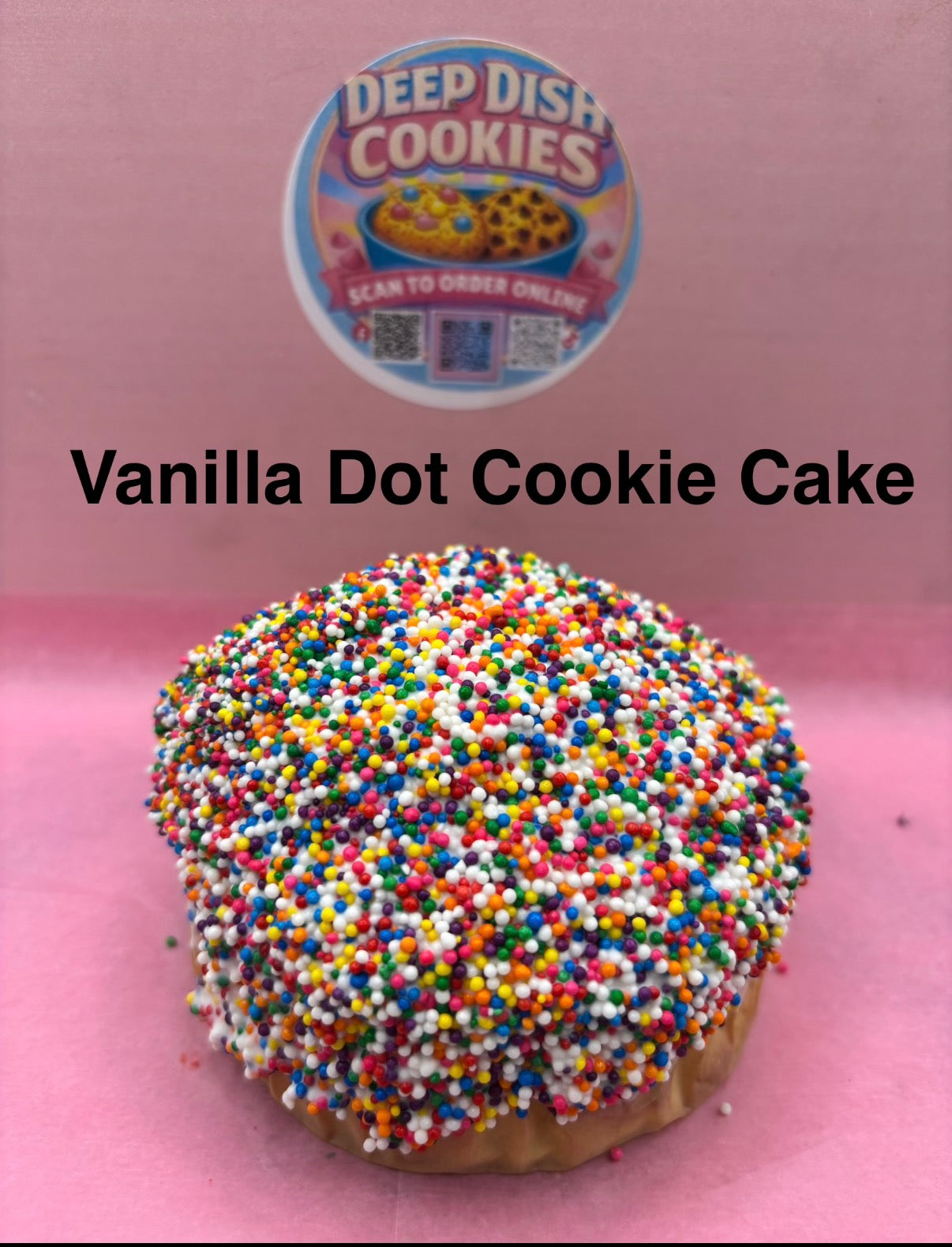 Dot Vanilla Cake Cookie