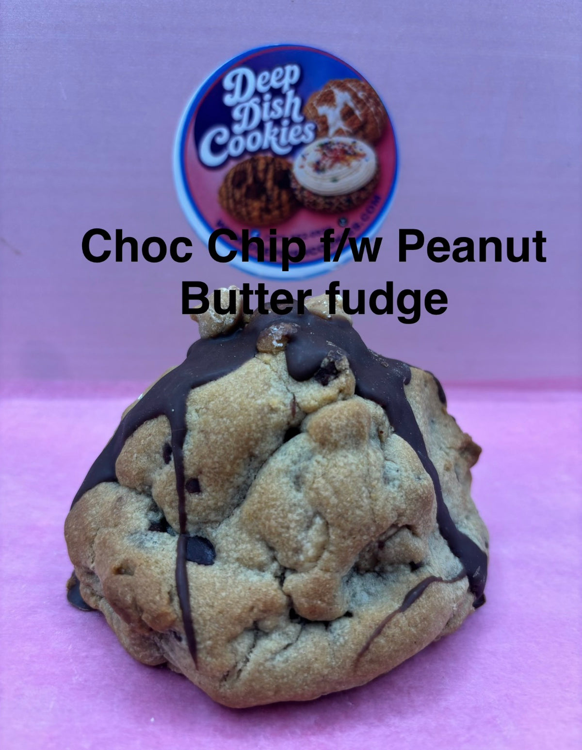 Chocolate Chip filled w/ Peanut Butter Fudge