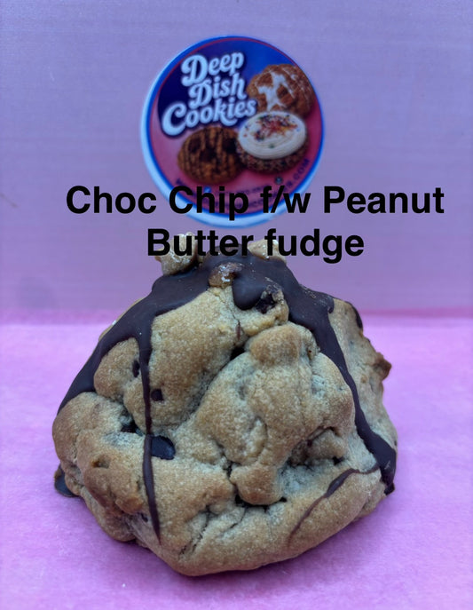 Chocolate Chip filled w/ Peanut Butter Fudge