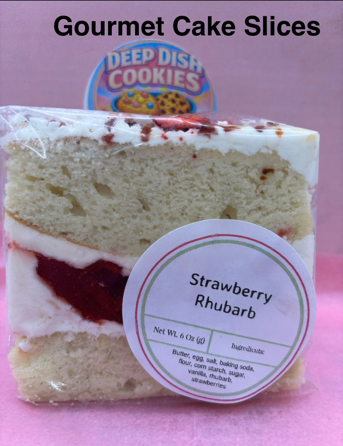 Strawberry Rhubarb Cake