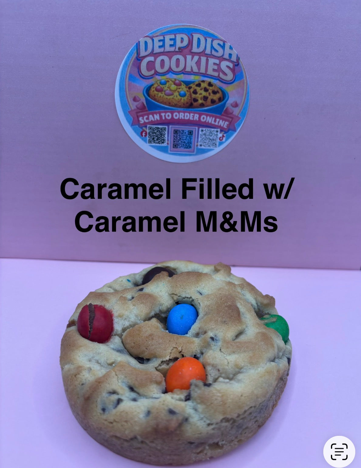 Caramel filled w/ caramel m&ms