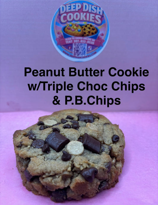 Peanut Butter Cookie W/ Triple Choc. Chips & P.B Chips