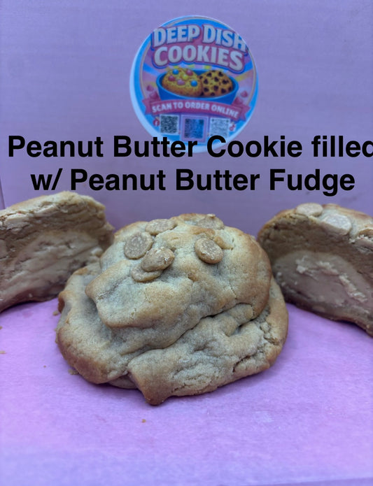 Peanut Butter cookie filled W/ Peanut Butter Fudge