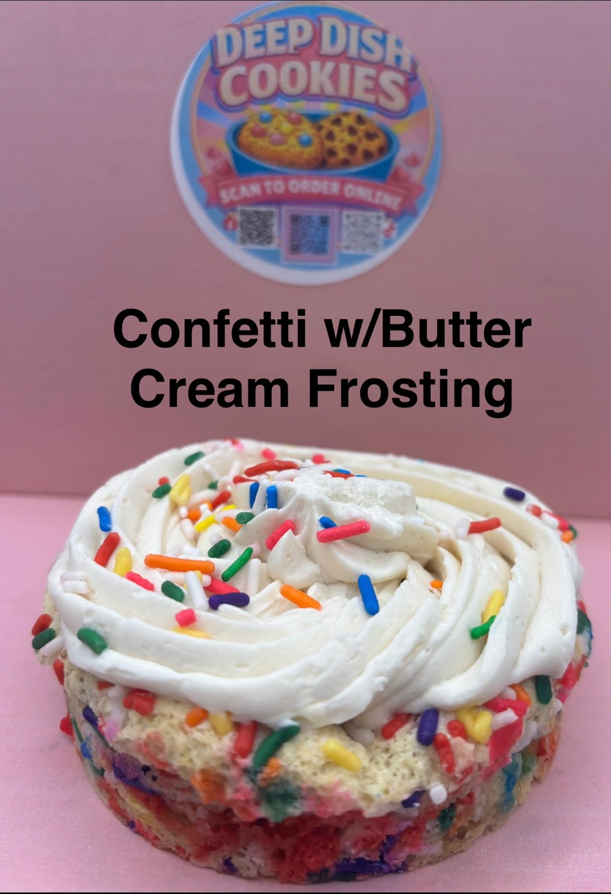 confetti w/ butter cream frosting