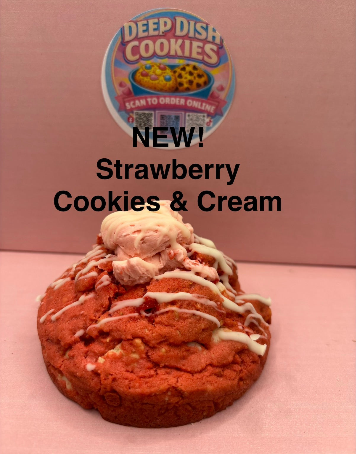 strawberry cookies and cream