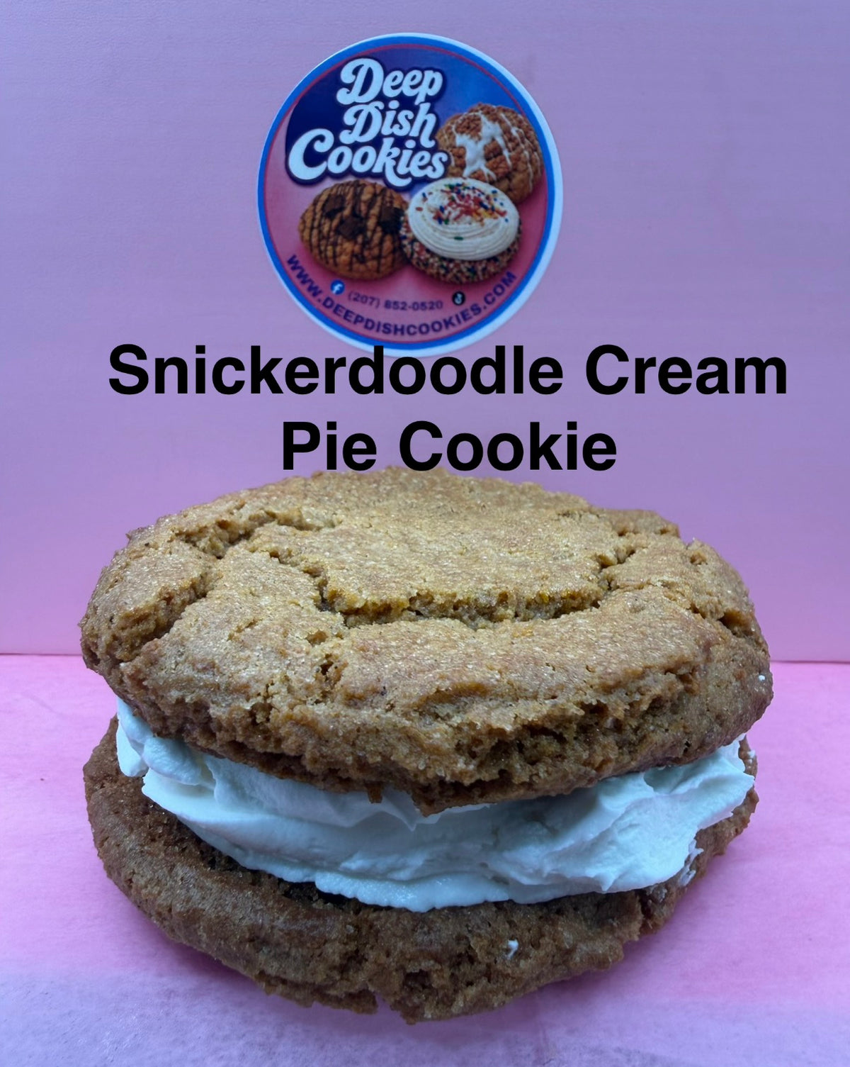 snickerdoodle Cream Pie Cookie